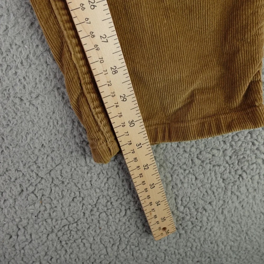 Spoke Cord Fives Pants Mens 32 Build B Brown‎ Corduroy Button Fly Straight Leg